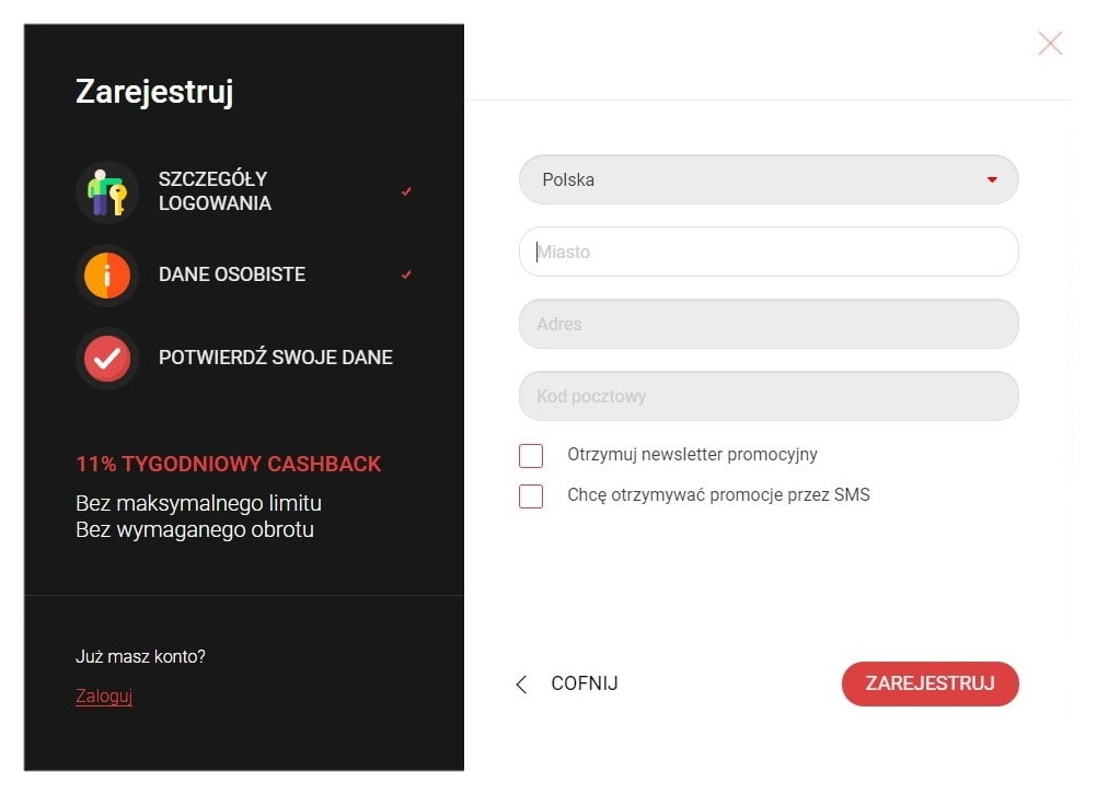 BetChan Kroki rejestracji